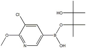 3-CHLORO-2-METHOXYPYRIDINE-5-BORONIC ACID PINACOL ESTER 结构式