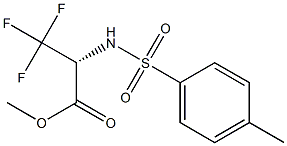 METHYL 3,3,3-TRIFLUORO-N-(TOSYL)ALANINATE 结构式