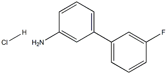 3'-氟代-[1,1'-联苯]-3-胺盐酸盐 结构式