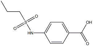 4-[(PROPYLSULFONYL)AMINO]BENZOIC ACID 结构式