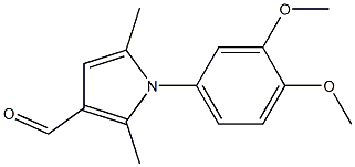 1-(3,4-DIMETHOXYPHENYL)-2,5-DIMETHYL-1H-PYRROLE-3-CARBALDEHYDE 结构式