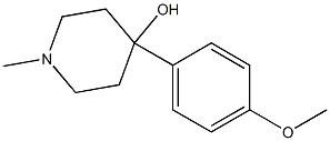 4-HYDROXY-4-(4-METHOXYPHENYL)-1-METHYLPIPERIDINE 结构式