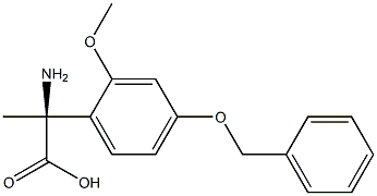 (2S)-2-AMINO-2-[2-METHOXY-4-(PHENYLMETHOXY)PHENYL]PROPANOIC ACID 结构式