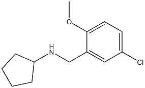 N-(5-CHLORO-2-METHOXYBENZYL)-N-CYCLOPENTYLAMINE 结构式