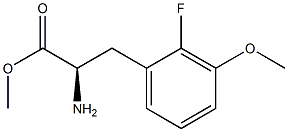 METHYL (2R)-2-AMINO-3-(2-FLUORO-3-METHOXYPHENYL)PROPANOATE 结构式