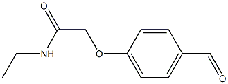 N-ETHYL-2-(4-FORMYLPHENOXY)ACETAMIDE 结构式