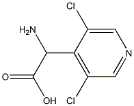 AMINO-(3,5-DICHLORO-PYRIDIN-4-YL)-ACETIC ACID 结构式