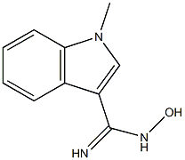 N-HYDROXY-1-METHYLINDOLE-3-CARBOXAMIDINE 结构式