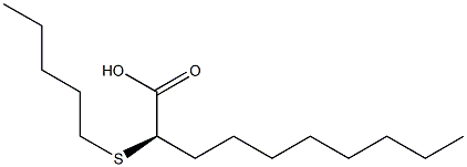 (R)-2-PENTYLSULFANYL-DECANOIC ACID 结构式