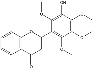 3-羟基-6,2',4',5'-四甲氧基黄酮 结构式