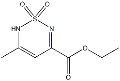 ETHYL 5-METHYL-1,1-DIOXO-1,6-DIHYDRO-1LAMBDA6-1,2,6-THIADIAZINE-3-CARBOXYLATE 结构式