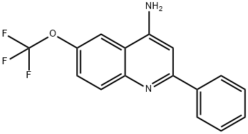 4-AMINO-2-PHENYL-6-TRIFLUOROMETHOXYQUINOLINE 结构式