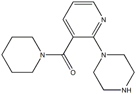 (2-哌嗪-1-基-嘧啶-3-基)-哌啶-1-基-甲酮 结构式