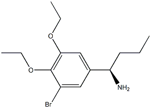 (1R)-1-(3-BROMO-4,5-DIETHOXYPHENYL)BUTYLAMINE 结构式