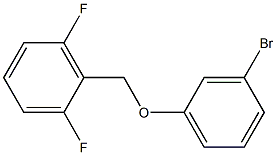 3-BROMOPHENYL-(2,6-DIFLUOROBENZYL)ETHER 结构式