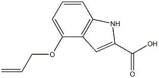 4-(ALLYLOXY)-1H-INDOLE-2-CARBOXYLIC ACID 结构式