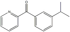 2-(3-Isopropylbenzoyl)pyridine 结构式
