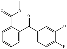 METHYL 2-(3-CHLORO-4-FLUOROBENZOYL)BENZOATE 结构式