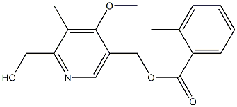 (2-HYDROXYMETHYL-3-METHYL-4-METHOXYPYRID-5-YL)METHYL 2-METHYLBENZOATE 结构式