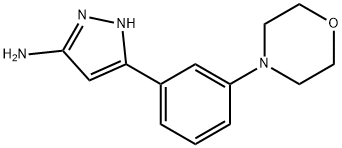 5-(3-吗啉-4-基-苯基)-2H-3-氨基吡唑 结构式
