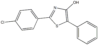 2-(4-CHLOROPHENYL)-5-PHENYL-1,3-THIAZOL-4-OL 结构式