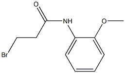 3-BROMO-N-(2-METHOXYPHENYL)PROPANAMIDE 结构式