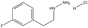 [2-(3-FLUORO-PHENYL)-ETHYL]-HYDRAZINE HYDROCHLORIDE 结构式