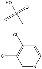 3,4-DICHLOROPYRIDINE METHANESULFONATE 结构式