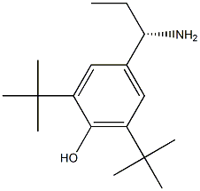 4-((1S)-1-AMINOPROPYL)-2,6-BIS(TERT-BUTYL)PHENOL 结构式