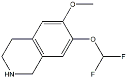 7-(DIFLUOROMETHOXY)-6-METHOXY-1,2,3,4-TETRAHYDROISOQUINOLINE 结构式