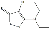 4-CHLORO-5-(DIETHYLAMINO)-3H-1,2-DITHIOLE-3-THIONE 结构式