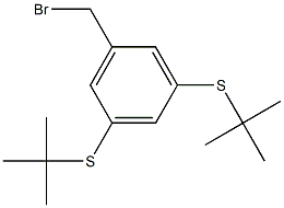 3,5-二叔丁基硫基苄溴 结构式