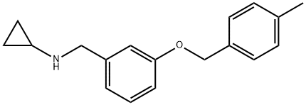 N-(3-((4-METHYLBENZYL)OXY)BENZYL)CYCLOPROPANAMINE 结构式