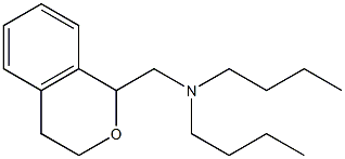 N-BUTYL-N-(3,4-DIHYDRO-1H-ISOCHROMEN-1-YLMETHYL)BUTAN-1-AMINE 结构式