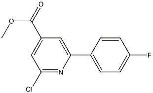 METHYL 2-CHLORO-6-(4-FLUOROPHENYL)PYRIDINE-4-CARBOXYLATE 结构式