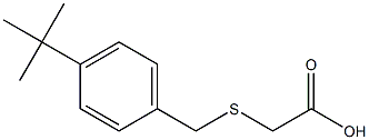 [(4-TERT-BUTYLBENZYL)THIO]ACETIC ACID 结构式