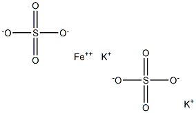 FERROUS POTASSIUM SULFATE 结构式