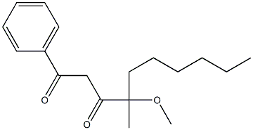 4-Methoxy-4-methyl-1-phenyl-decane-1,3-dione 结构式