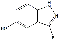 3-BROMO-5-HYDROXY (1H)INDAZOLE 结构式