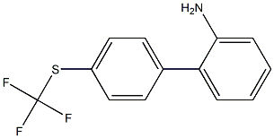 4'-[(TRIFLUOROMETHYL)THIO]-1,1'-BIPHENYL-2-AMINE 结构式