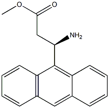 METHYL (3R)-3-AMINO-3-(9-ANTHRYL)PROPANOATE 结构式