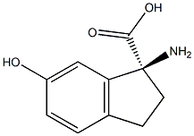 (1S)-1-AMINO-6-HYDROXYINDANECARBOXYLIC ACID 结构式