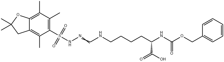 Z-HARG(PBF)-OH 结构式