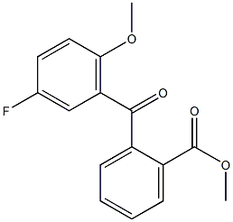 METHYL 2-(3-FLUORO-6-METHOXYBENZOYL)BENZOATE 结构式