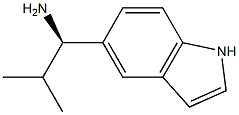(1R)-1-INDOL-5-YL-2-METHYLPROPYLAMINE 结构式