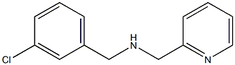 1-(3-CHLOROPHENYL)-N-(PYRIDIN-2-YLMETHYL)METHANAMINE 结构式