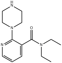 N,N-二乙基-2-哌嗪烟酰胺 结构式