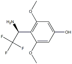 4-((1S)-1-AMINO-2,2,2-TRIFLUOROETHYL)-3,5-DIMETHOXYPHENOL 结构式