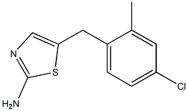 5-(4-CHLORO-2-METHYLBENZYL)-1,3-THIAZOL-2-AMINE 结构式