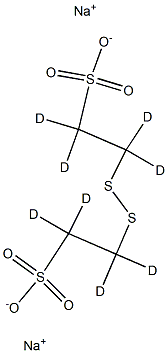 2,2'-DITHIOBIS-ETHANESULFONIC ACID-D8, DISODIUM SALT 结构式